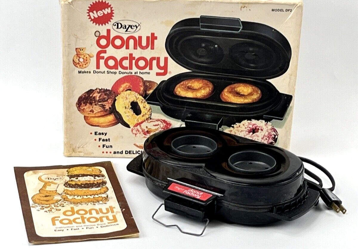 Dazey Donut Factory DF2-300 Vintage 1977 Electric Egg Bagel Maker