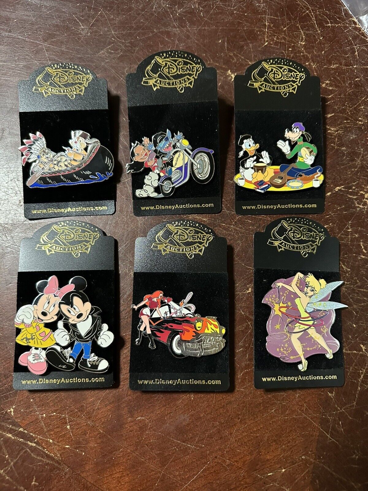 2005 Disney Auctions Fabulous Fifties Complete Pin Set Very Rare And HTF LE 100