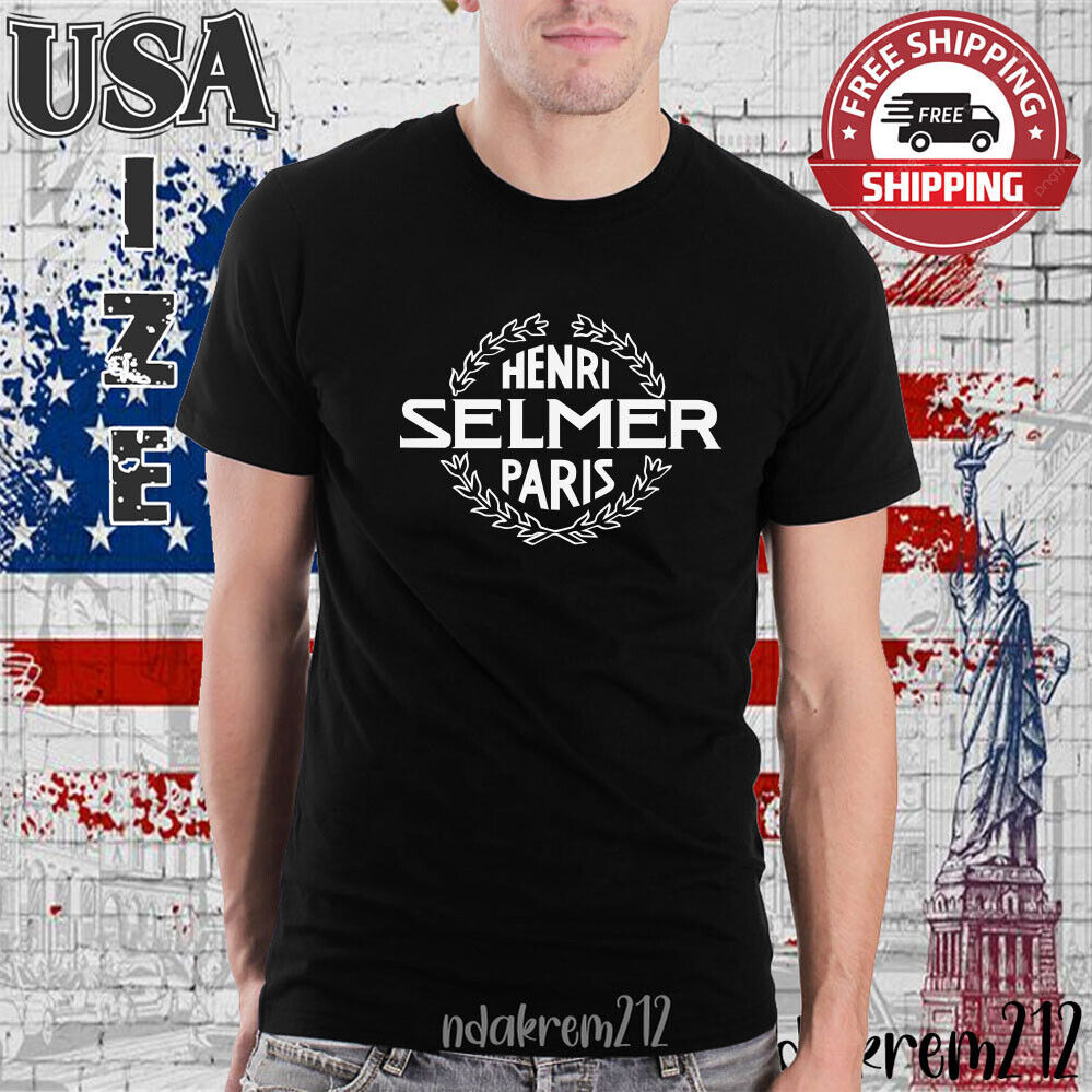 HENRI SELMER PARIS Design Logo Man\'s T-shirt Size S-5XL 