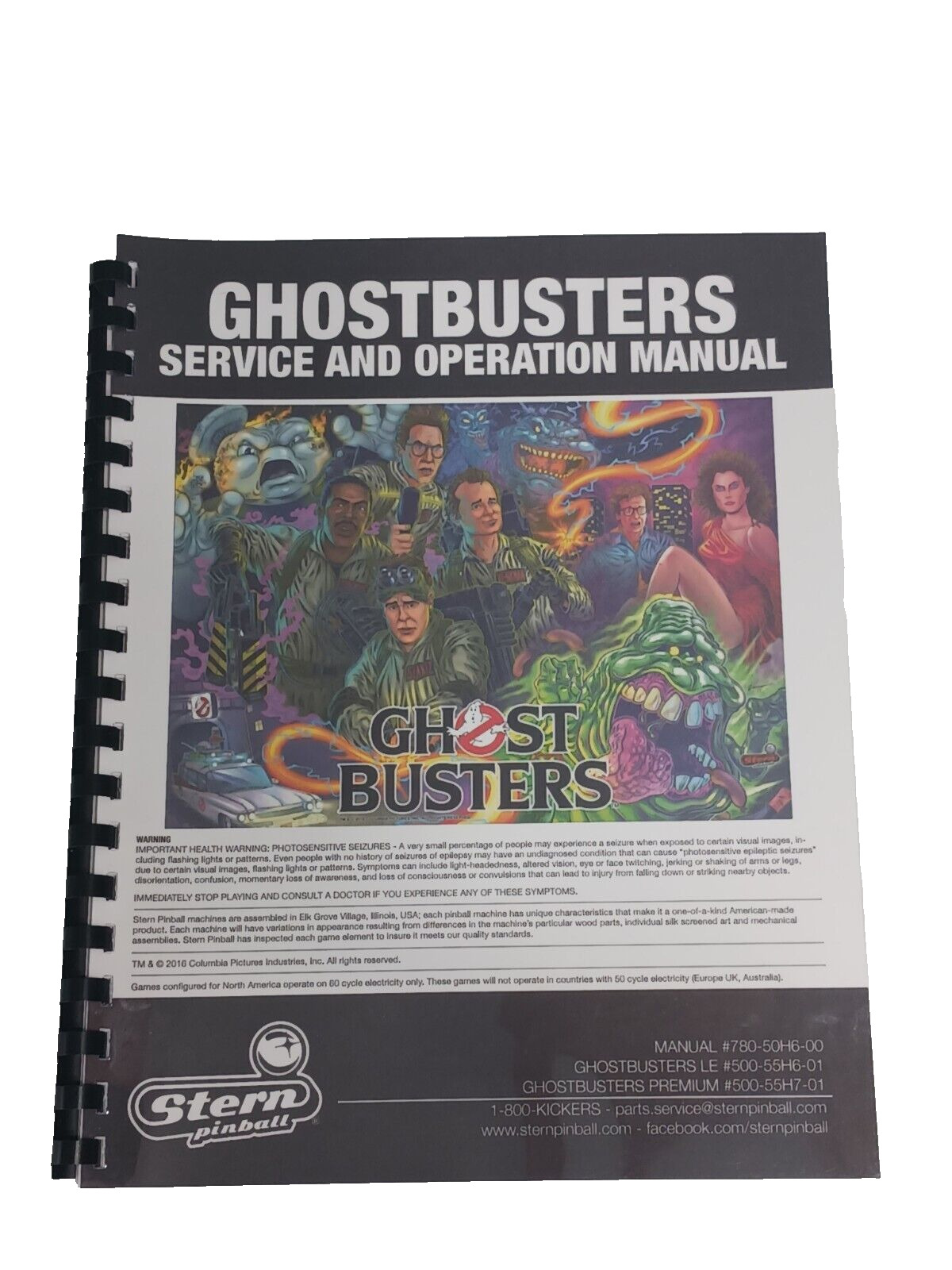 Stern GhostBusters Pinball Service/Repair/Operation Manual - No Schematics