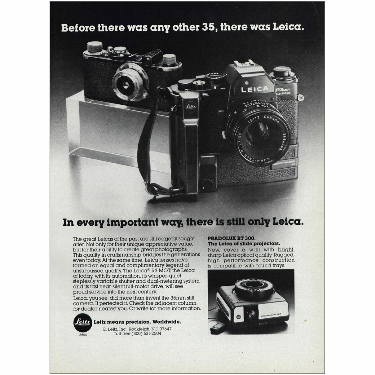 1980 Leica: Before There Was Any Other 35 Vintage Print Ad