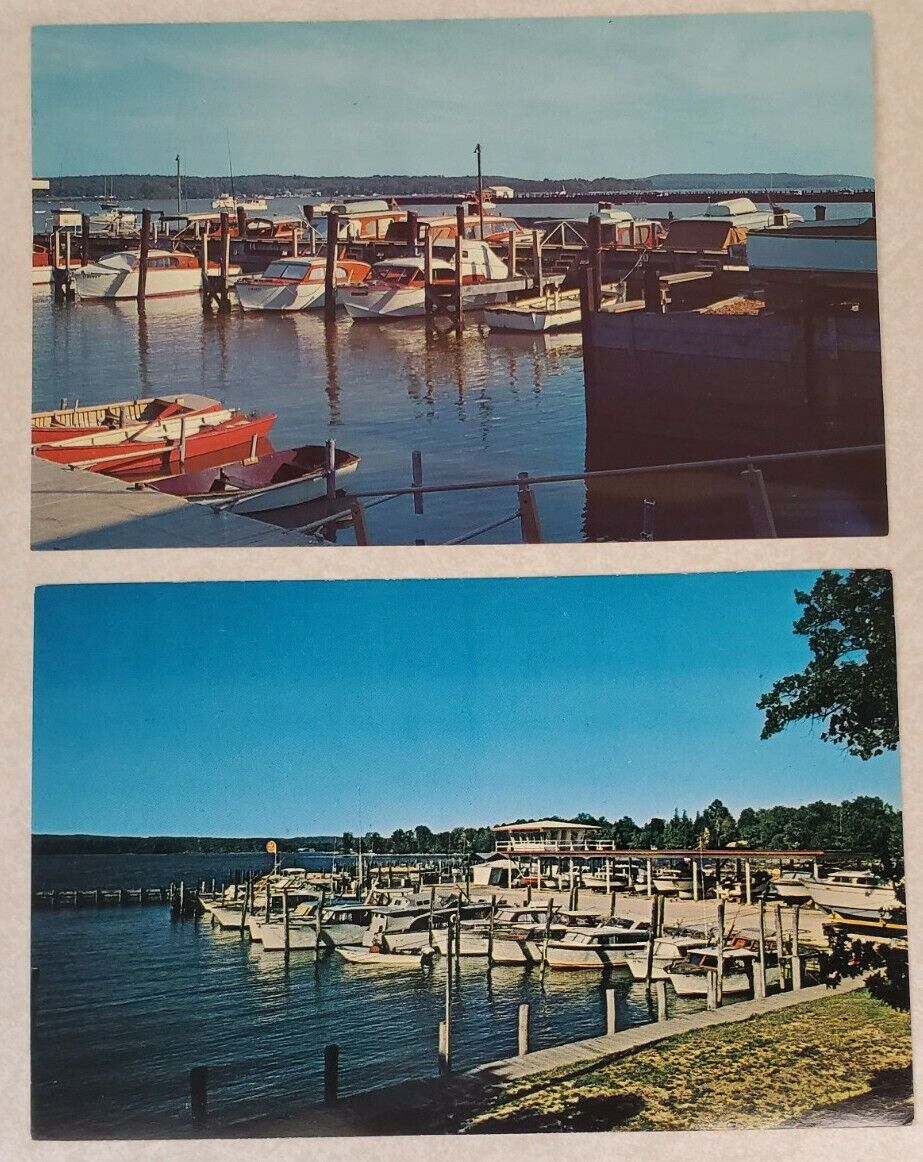 Vintage Chesapeake Bay Postcard Lot - Maryland Boat Yard & Basin McDaniel\'s