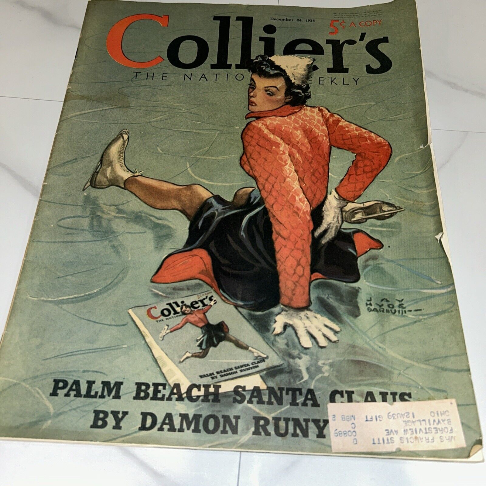 December 24, 1938 Collier’s Weekly Paper 5 Cent Magazine 