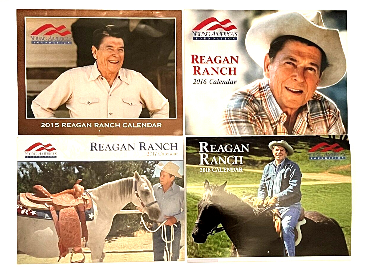 Ronald Reagan Ranch Young America\'s Calendars 2015 2016 2017 2018 Lot of 4