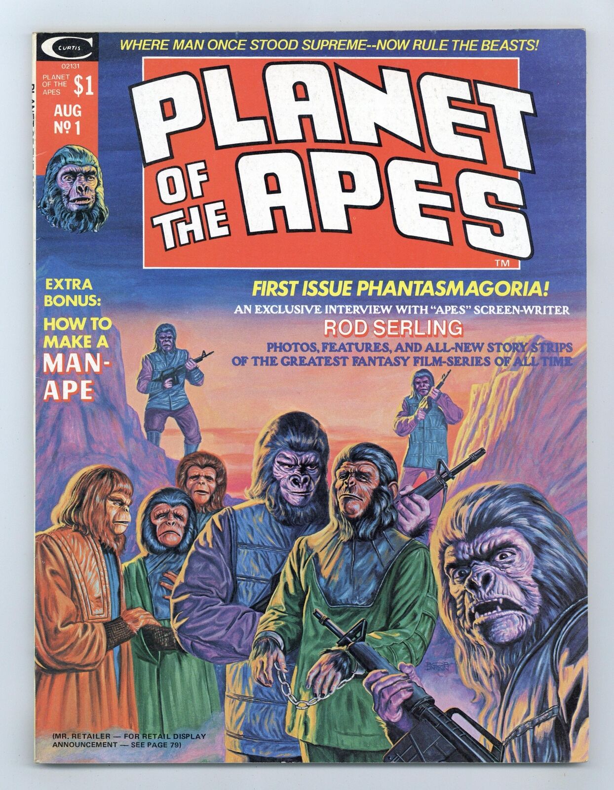 Planet of the Apes Magazine #1 VG 4.0 1974 Marvel