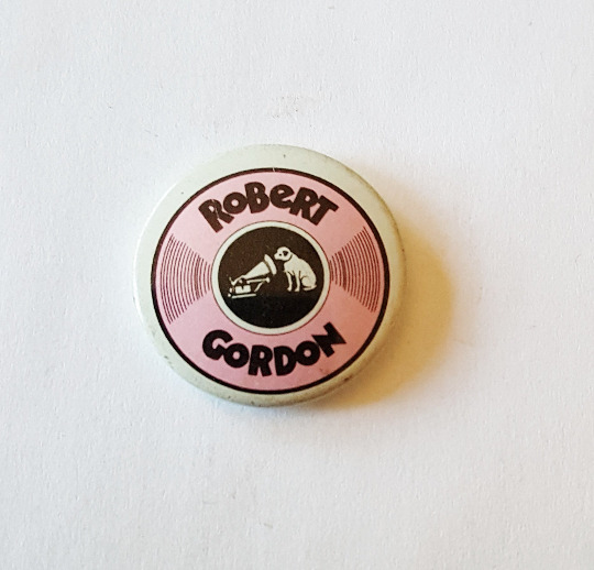 ROBERT GORDON Pinback Button Rare Promo 1977 ROCKABILLY Link Wray 1\