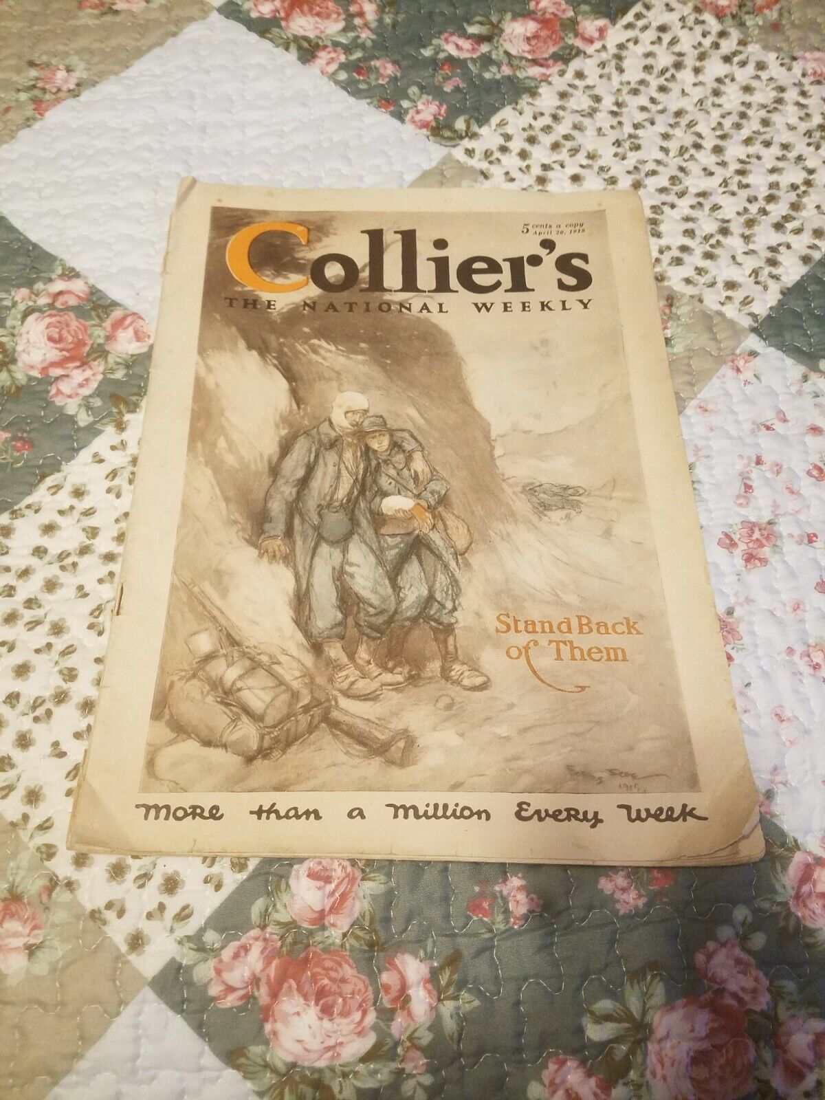 RARE Vintage COLLIER'S MAGAZINE April 20, 1918