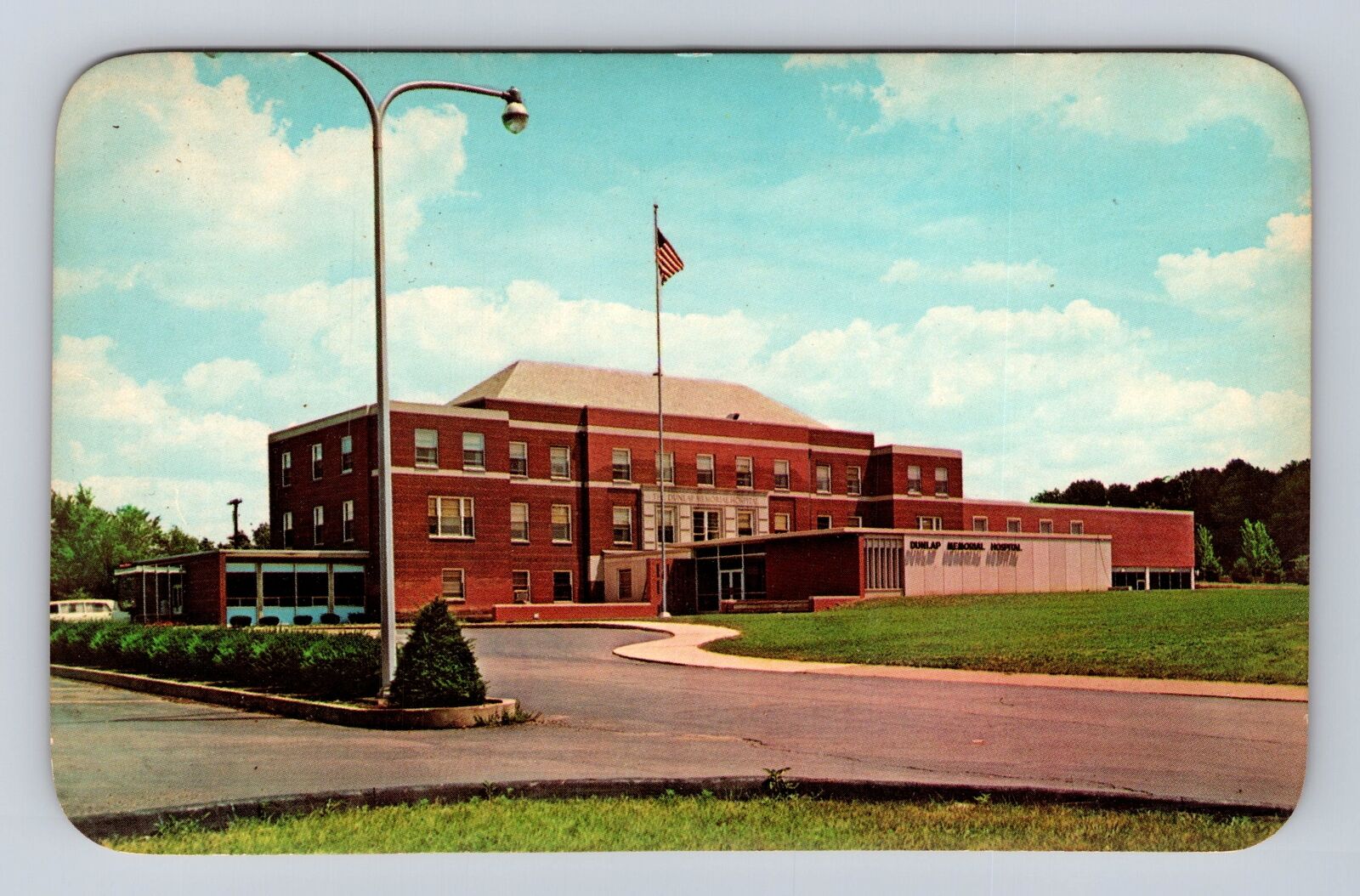 Orrville OH-Ohio, Dunlap Memorial Hospital, Antique Vintage Souvenir Postcard