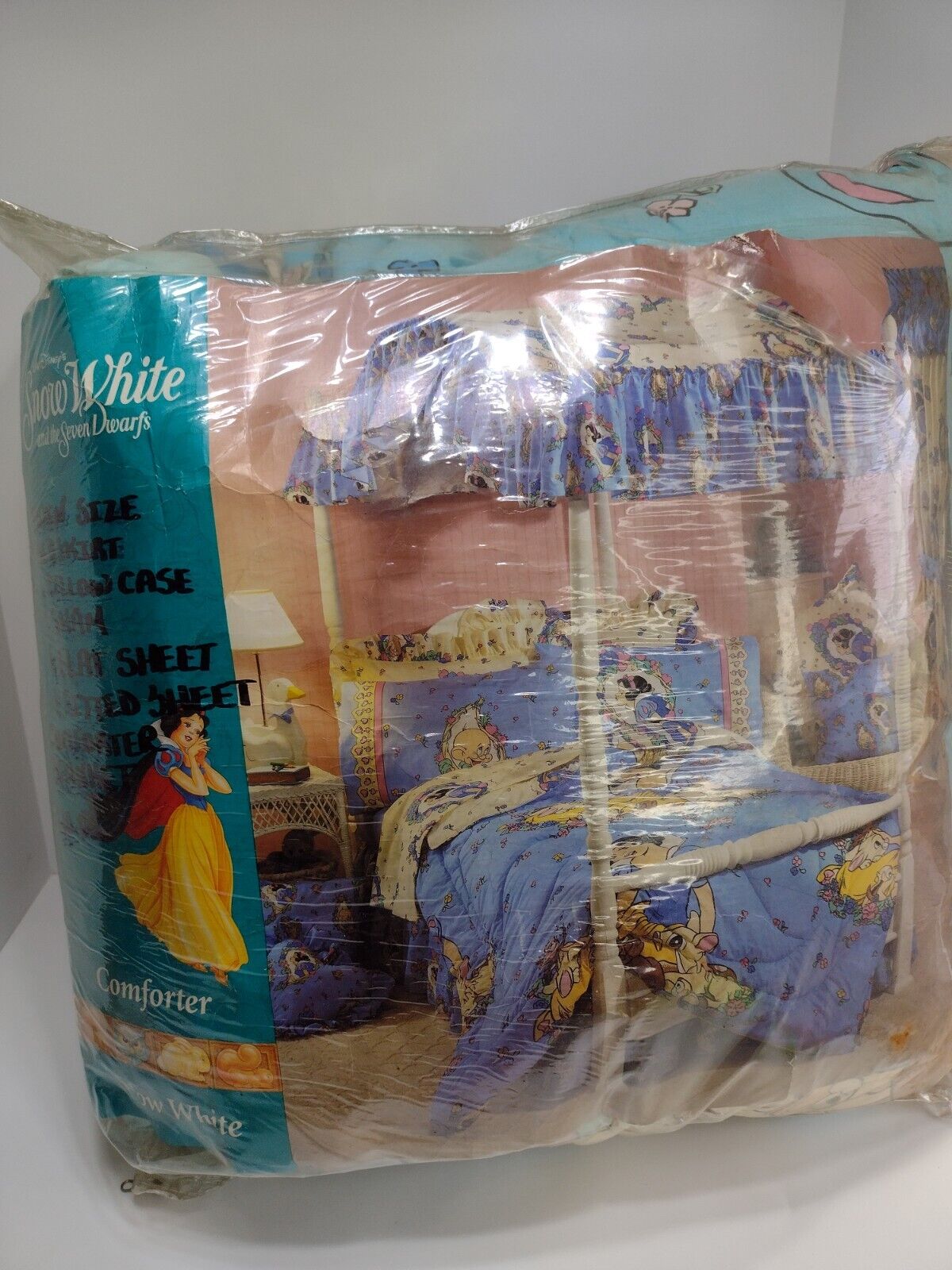 Vintage Disney Snow White TWIN Bedding Set; Comforter, Sheets, Pillow case MORE