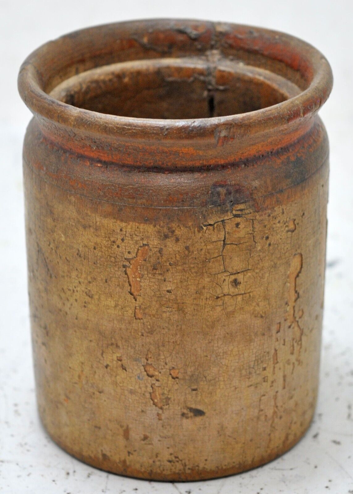 Antique Wooden Small Grain Measurement Paili Pot Original Old Hand Crafted
