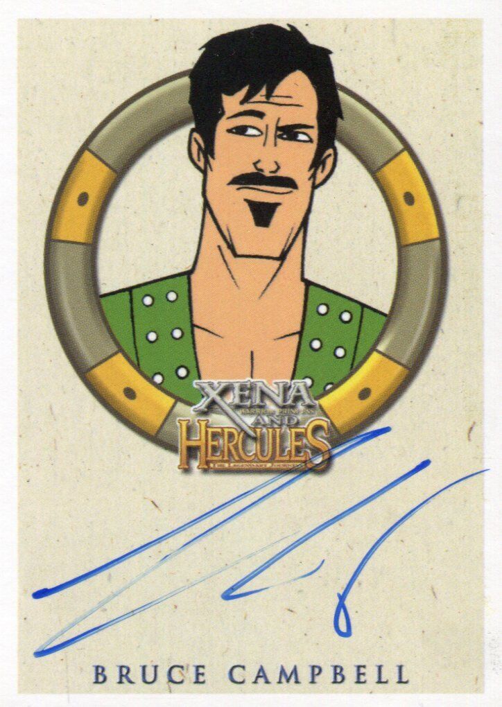 Xena & Hercules Animated Adventures Bruce Campbell Autolycus Autograph Card