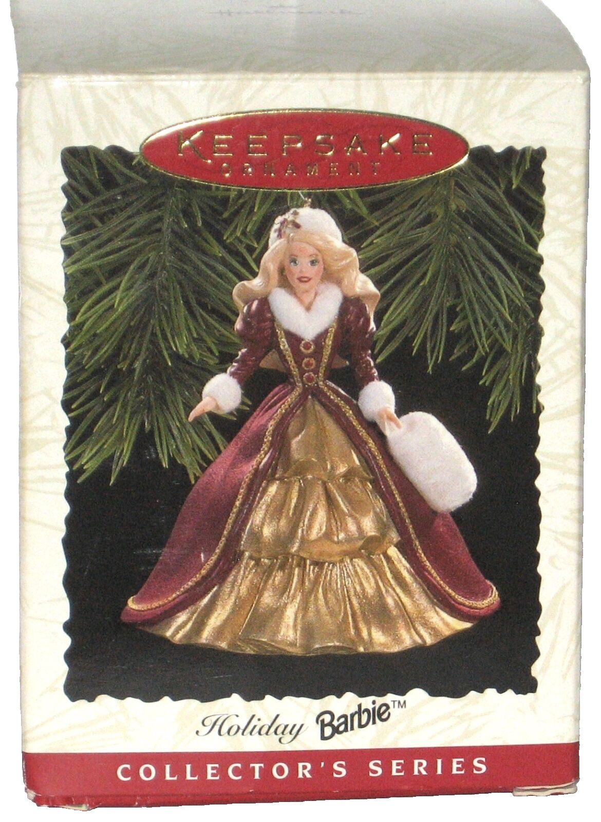 1996 Hallmark Keepsake Holiday Barbie Victorian Dress 4th in  Series.