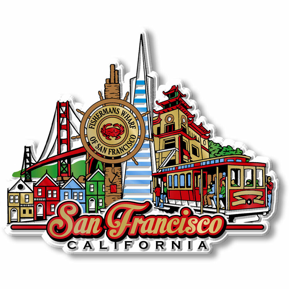 San Francisco City Magnet by Classic Magnets