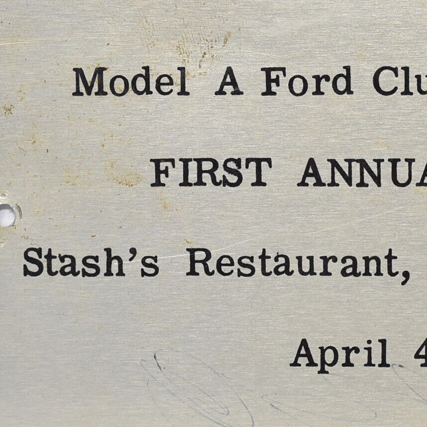 1959 Ford Model A Club Antique Car Meet Stash\'s Restaurant Orange New Jersey