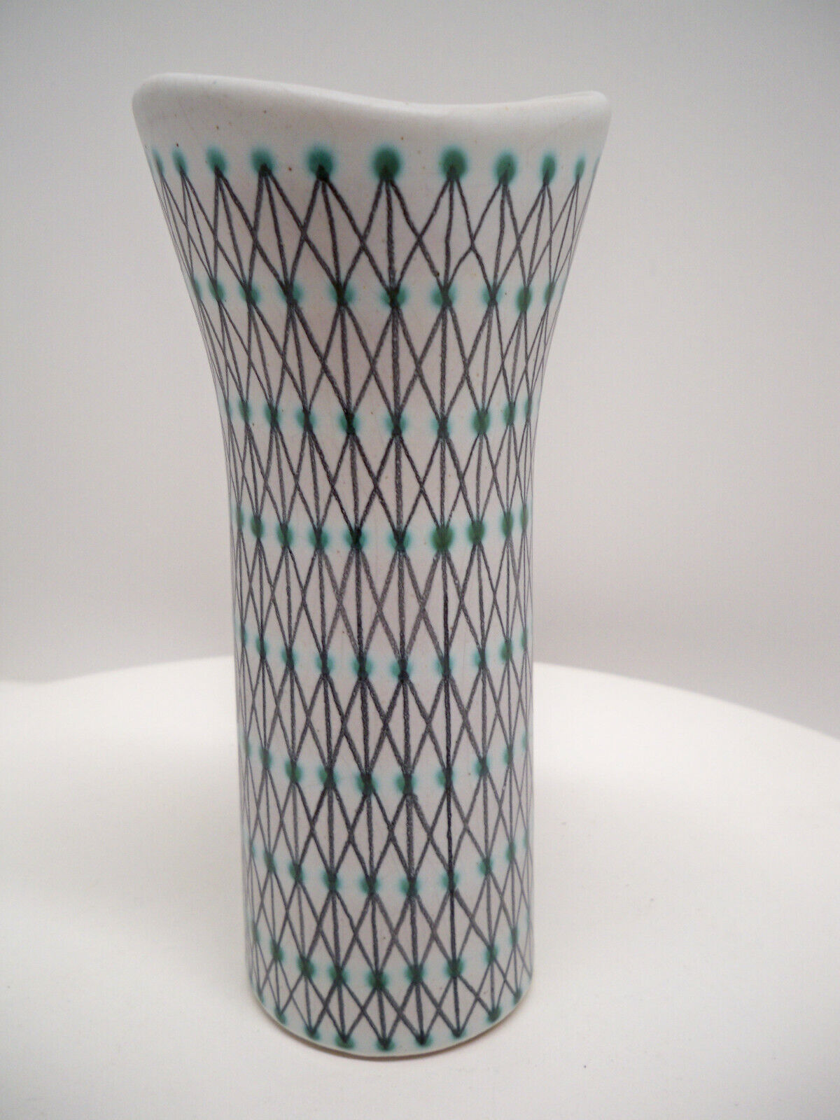 Mid-Century KUPITTAAN SAVI Vase MADE IN FINLAND Geometric Pattern