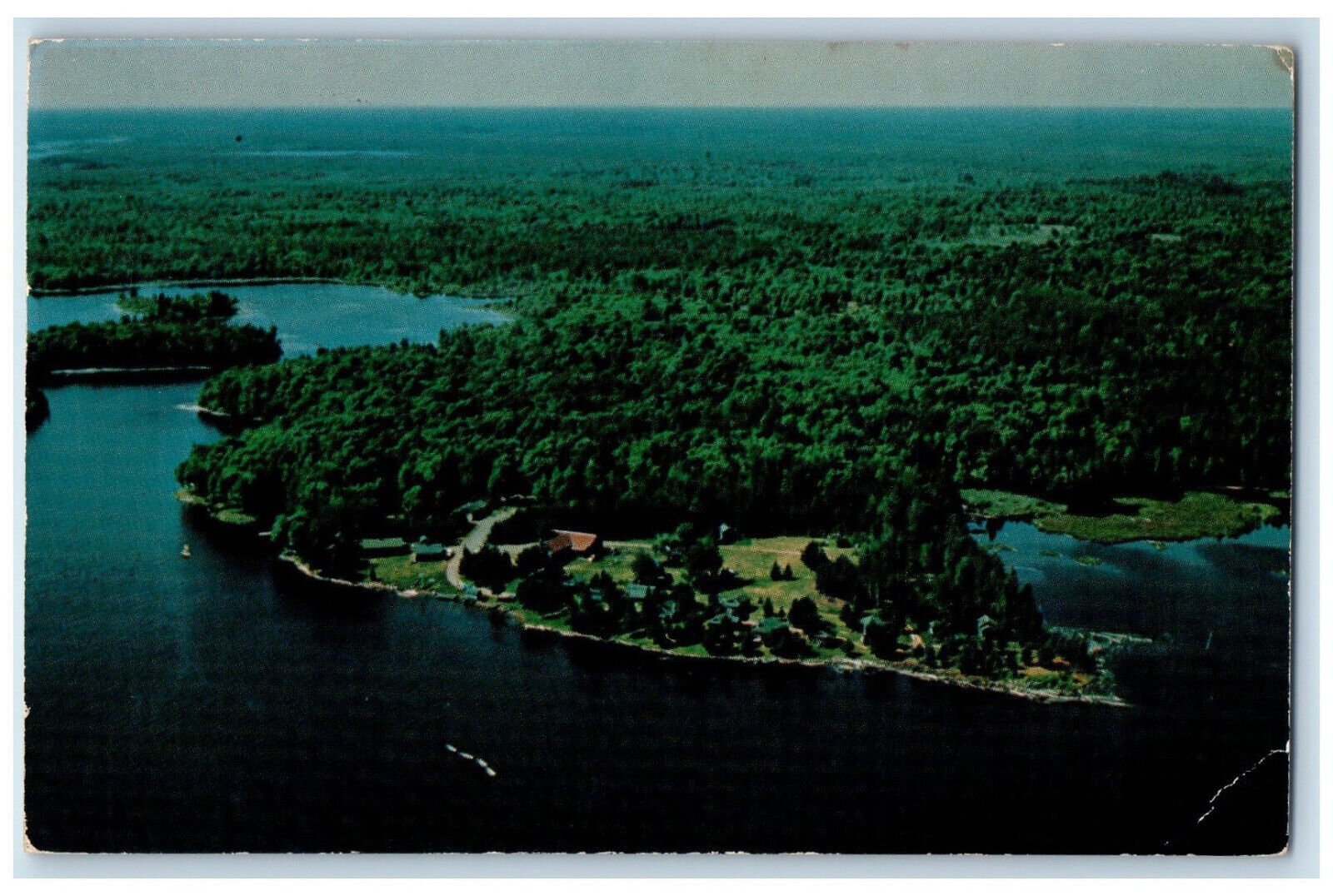 1964 Al\'s Place on the Turtle Flambeau Flowage Butternut WI Posted Postcard
