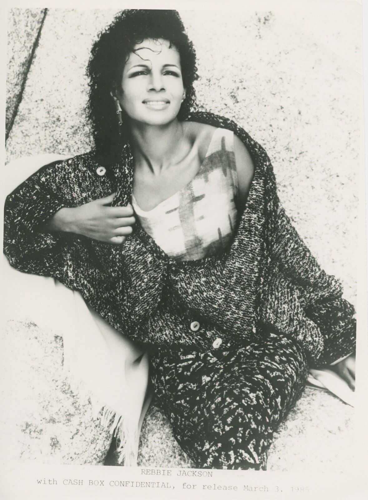 Rebbie Jackson American singer USA Star vintage Original Photograph A0681 A06