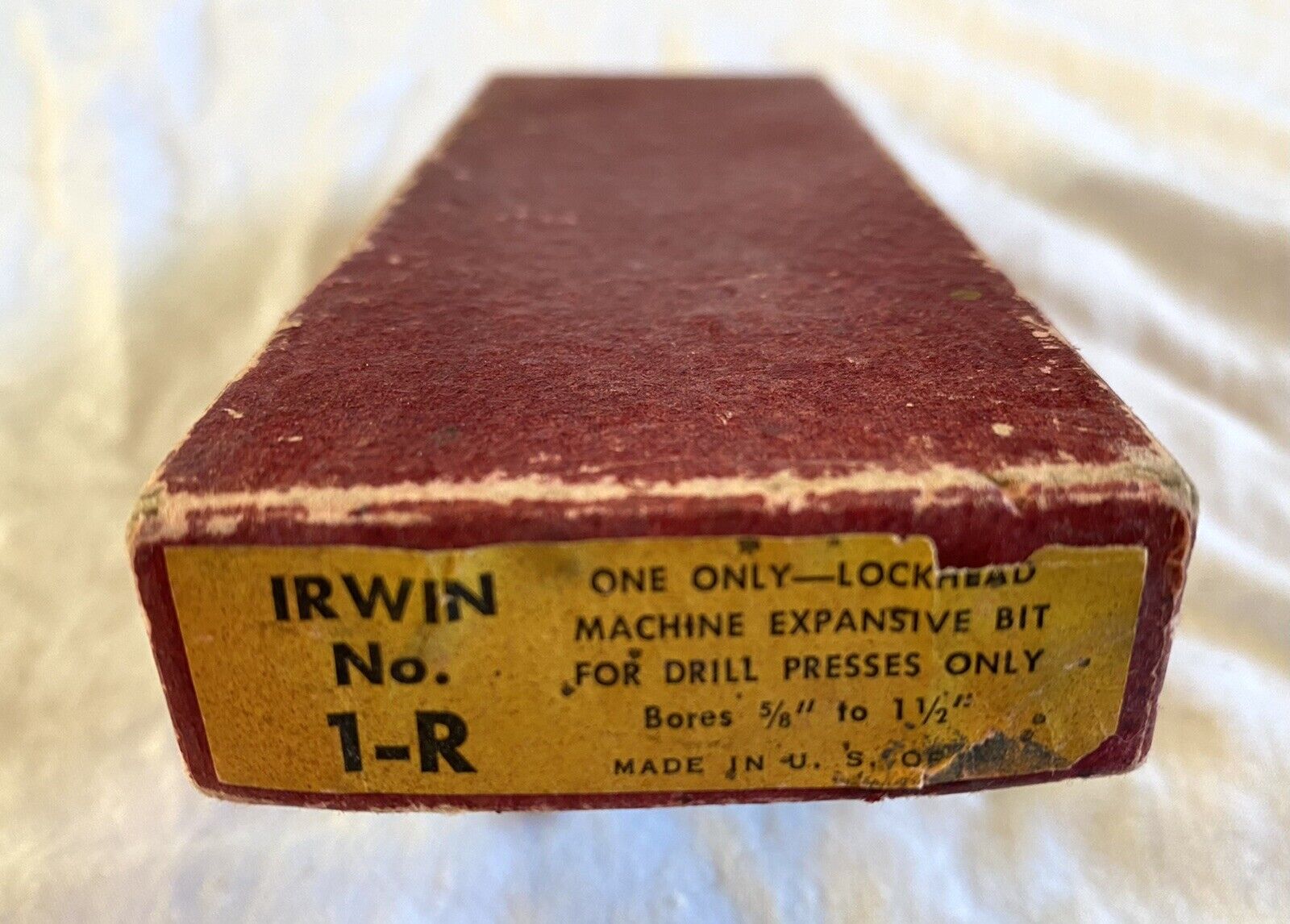 Irwin No. 1-R Lockhead Machine Expansive Wood Bit 5/8'' To 1-1/2'' with Box 