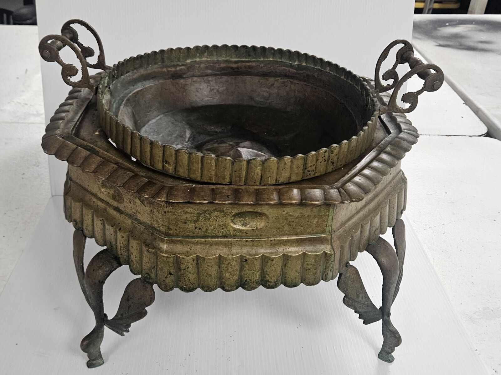  Antique Bronze Brazier Rare~ Found In 100 Yr Old Estate~