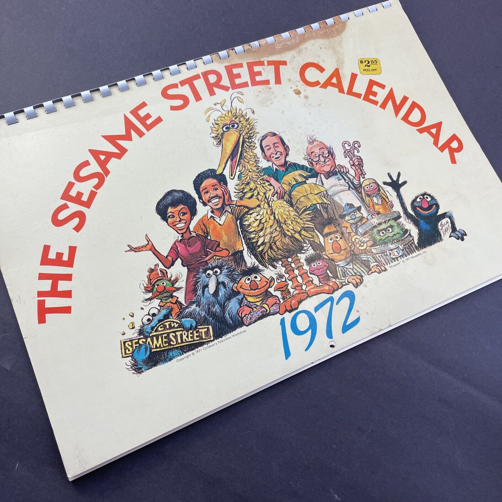 Vintage Sesame Street 1972 Calendar
