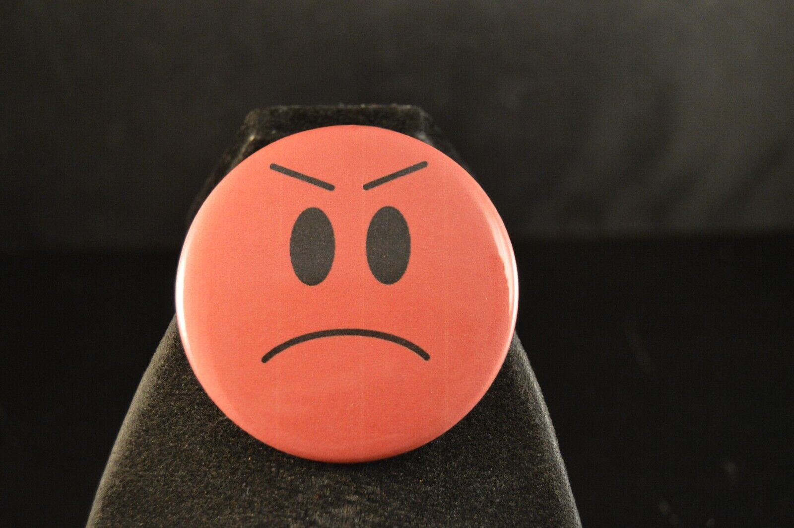 Lot of 100 ANGRY  SAD EMOJI FACE BUTTONS 2 1/4\