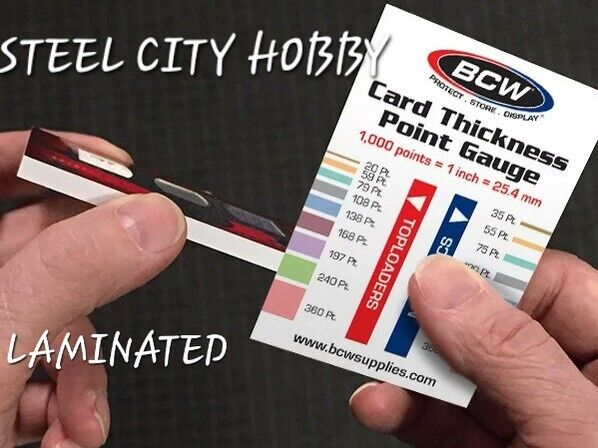 BCW-⭐LAMINATED⭐ Card Thickness Point Gauge Tool-Sports Trading Card-FREE SHIP