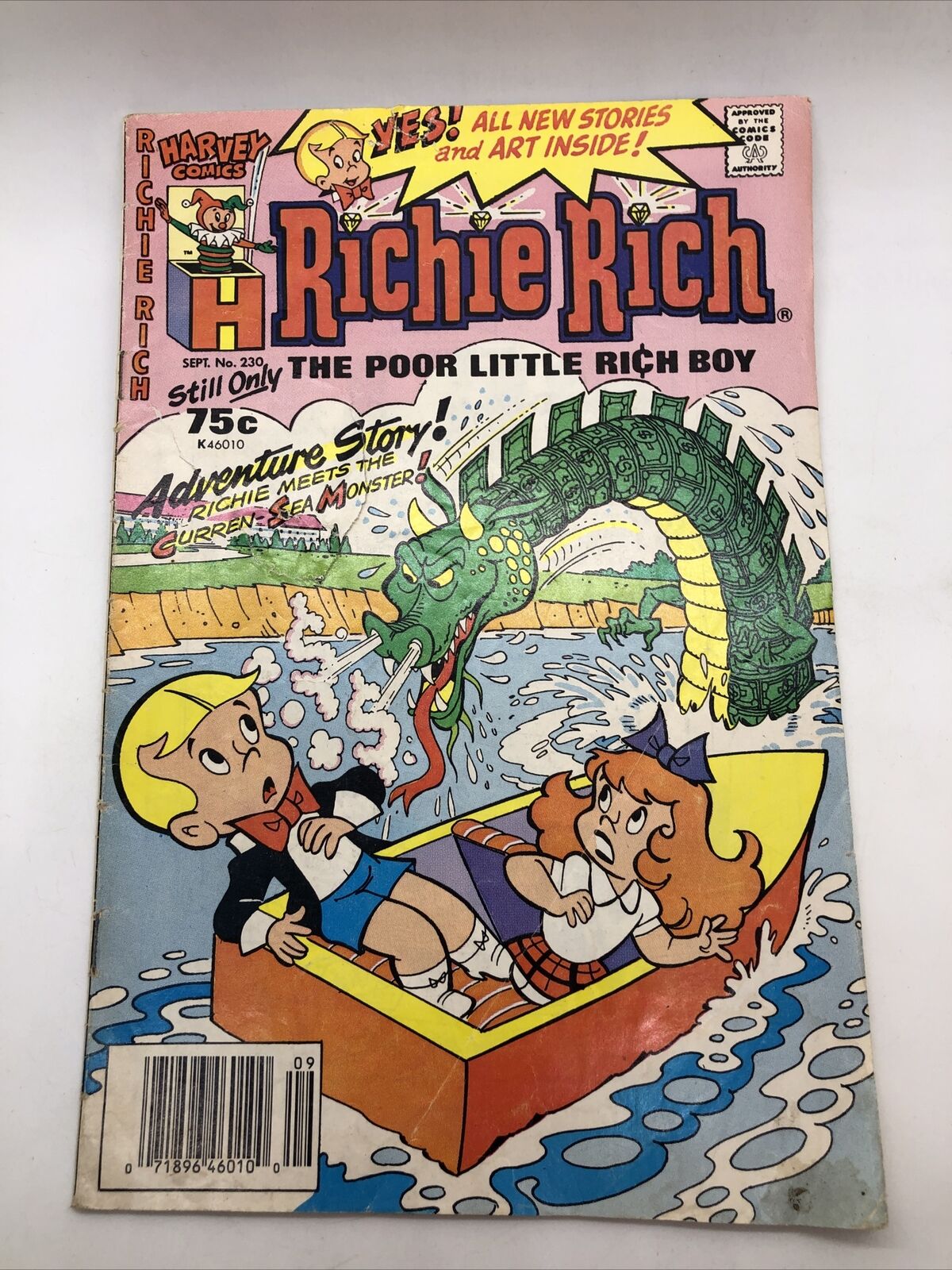 Richie Rich #74  Harvey Comics Classic Pete the Greek 510