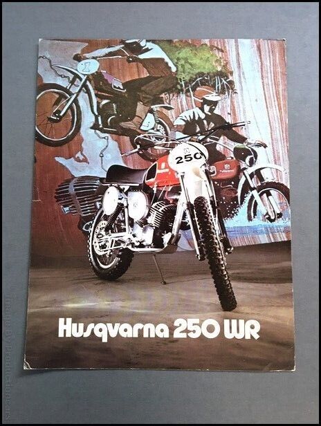 1975 Husqvarna 250 WR Dirt Bike Motorcycle 1-page Vintage Sales Brochure Sheet