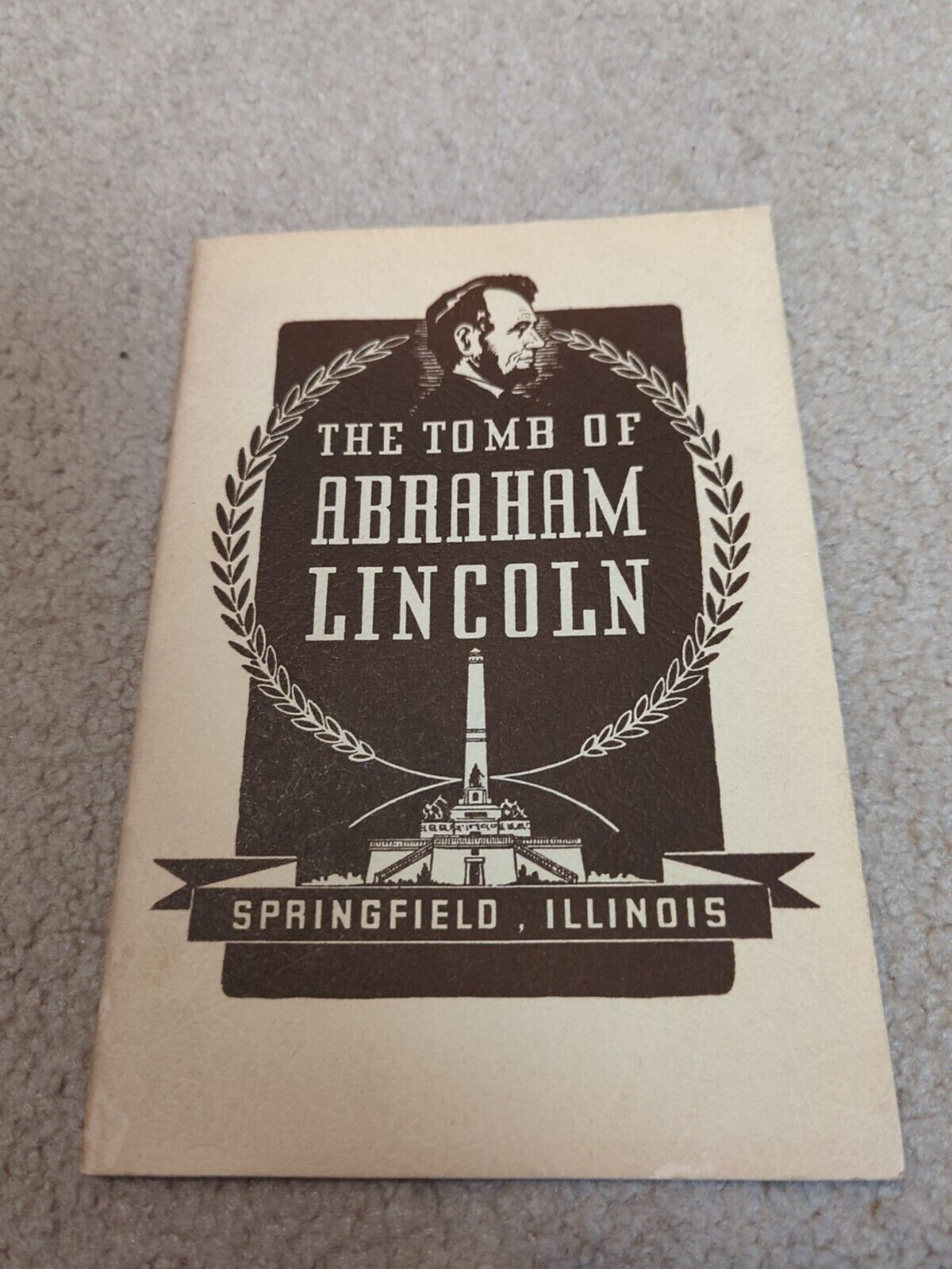 The Tomb Of Abraham Lincoln Souvenir Program 1941 Bess King Springfield,IL 
