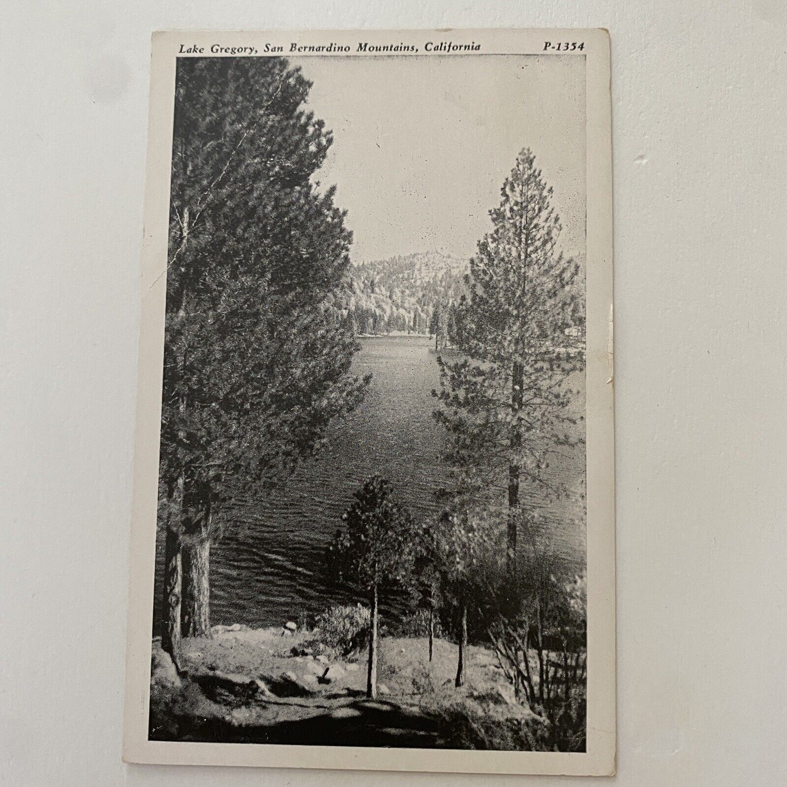 US RPPC Postcard Lake Gregory near Crestline, California Unposted