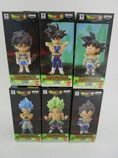 Dragon Ball Super Broly World Collectable Figure Movie ver. vol.3 WCF 6 type set