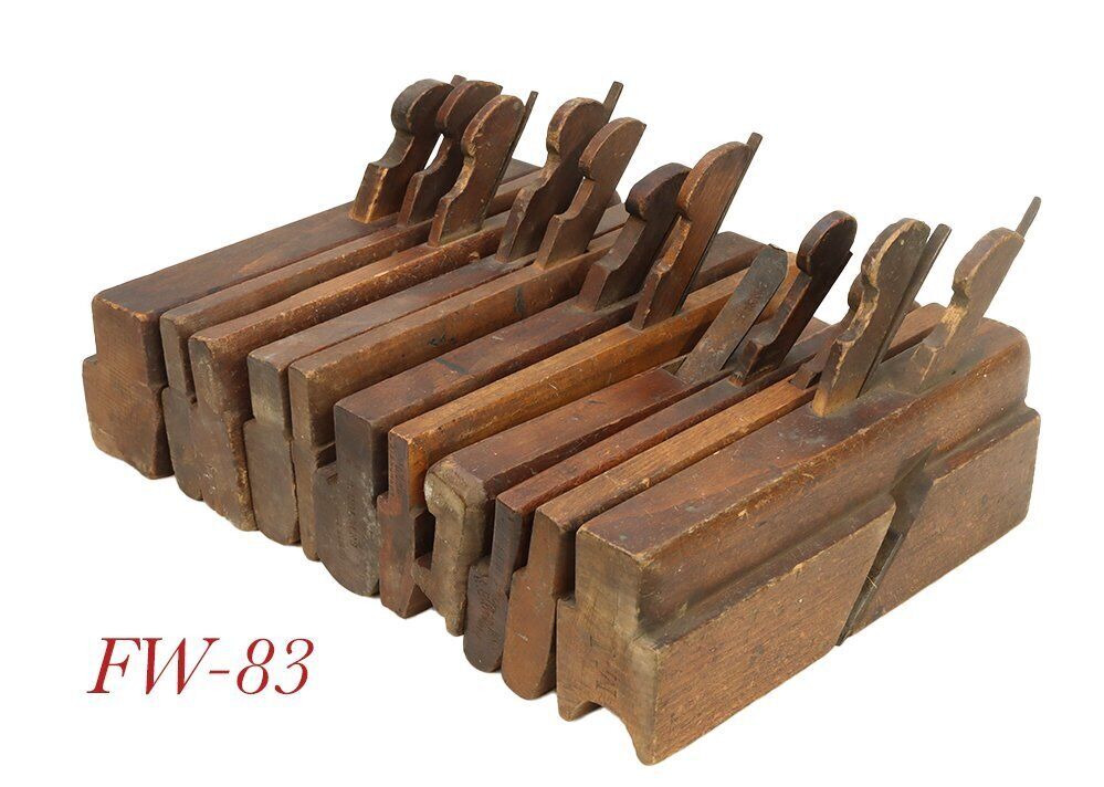 wood wooden MOLDING PLANE LOT hollow rounds H/R woodworking tools