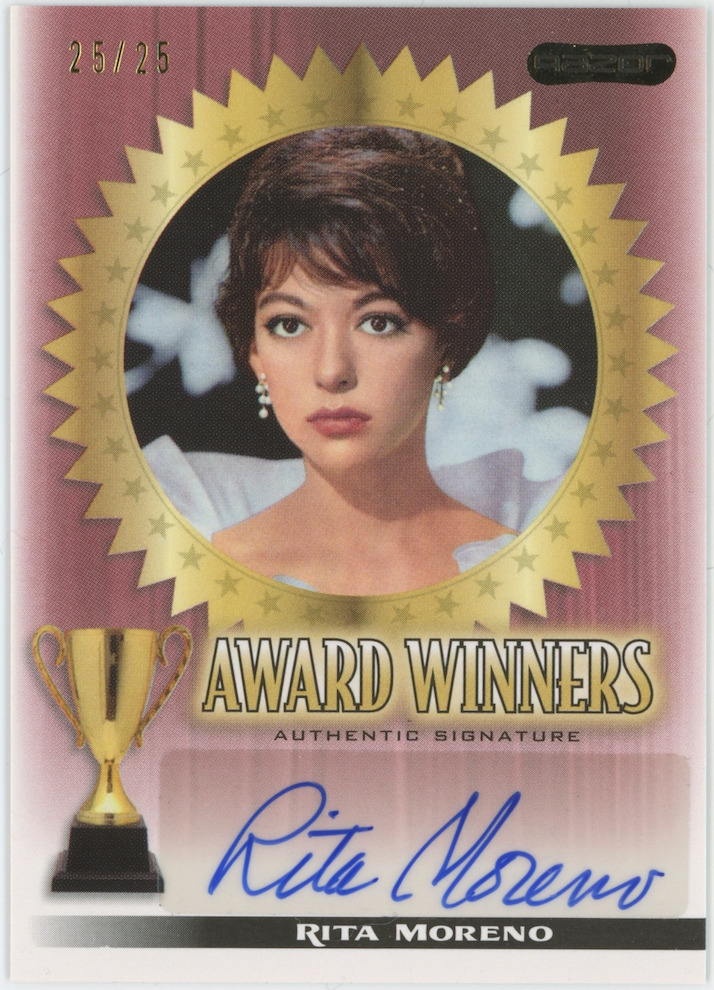 Rita Moreno 2010 Razor Award Winners West Side Story AW-RM1 Auto Signed 25705