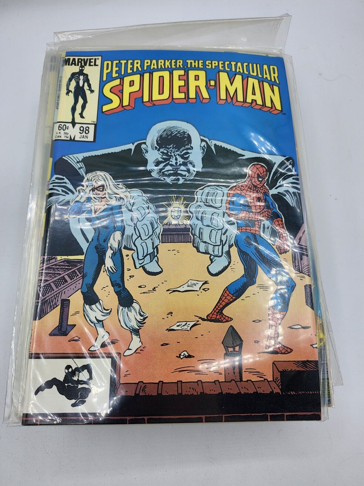 Spectacular Spider-Man #98, Jan 1985, VFN+/NM, Black Cat 
