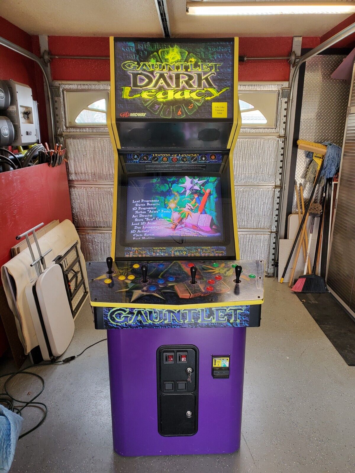 Gauntlet Dark Legacy arcade game 4 player 