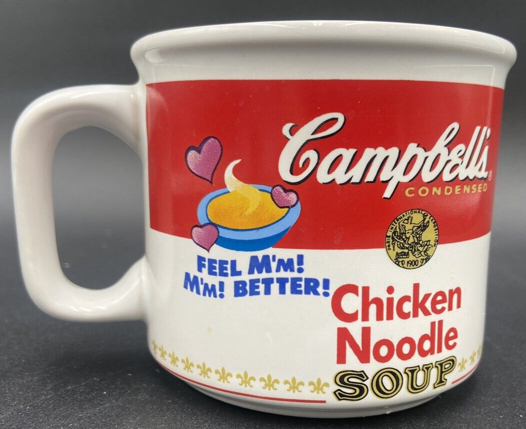 Vintage 1997 Campbell's Chicken Noodle Soup Mug Bowl Cup by Westwood Feel Better