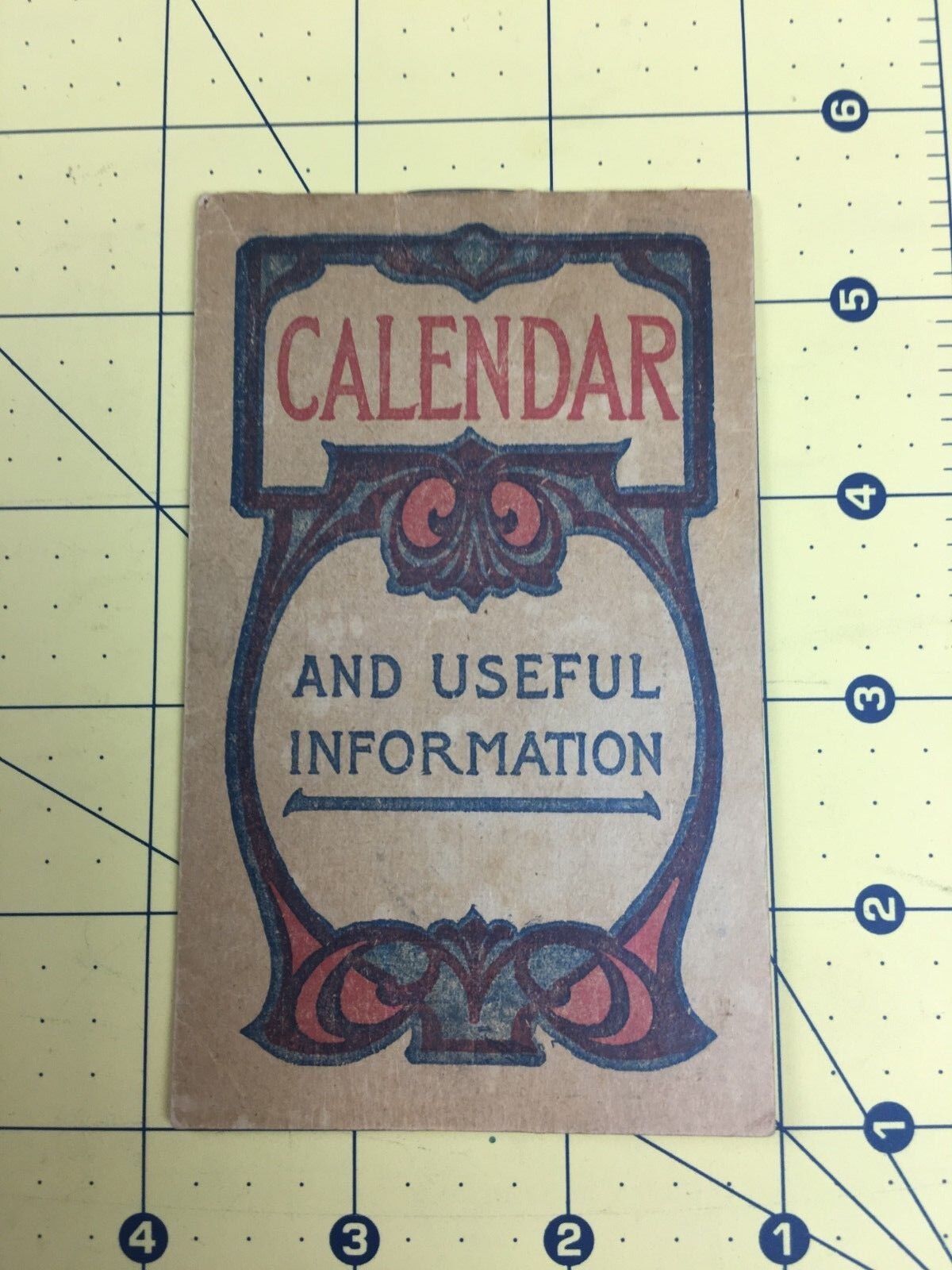 Emersons Bromo Seltzer Calendar and Useful Information Booklet 1911 1912 Vintage