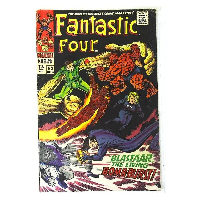 Fantastic Four (1961 series) #63 in Fine condition. Marvel comics [n\\