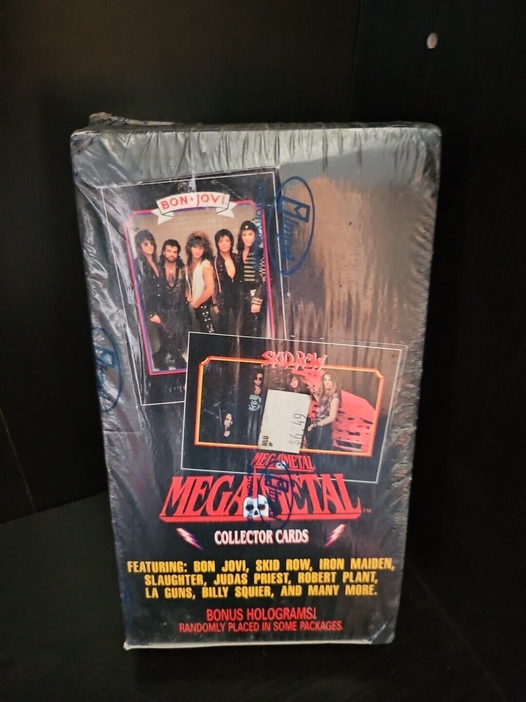 1991 Mega Metal Collectors Cards Factory Sealed Box Impel - Iron Maiden Bon Jovi
