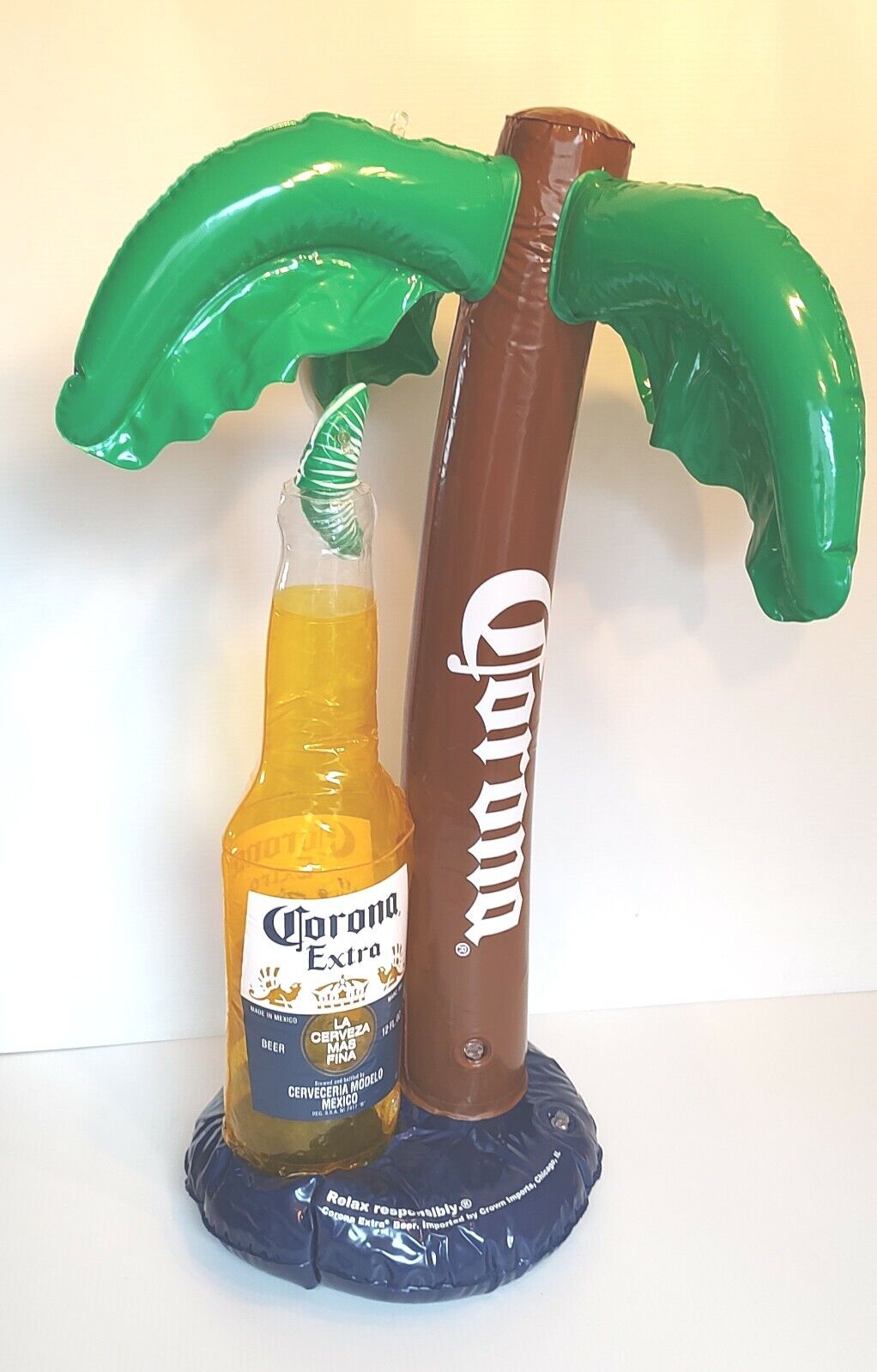 Corona Beer XL INFLATABLE Palm Tree Bottle Cerveza Bar Mancave Party Decor NEW