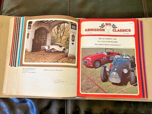 Lot of 12 nice used MG Abingdon Classics MG Magazines Volume 1 &2 from 1981 1982