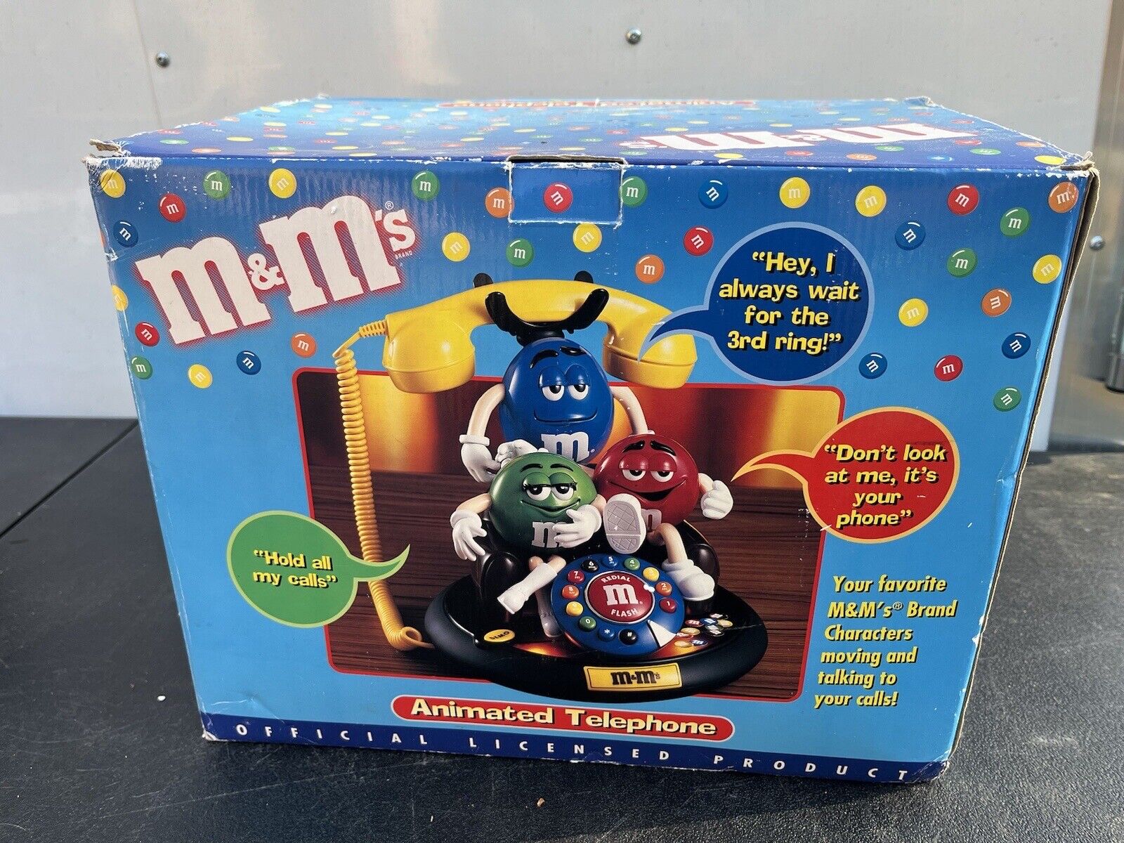M&Ms Animated Telephone BRAND NEW Vintage New In Box