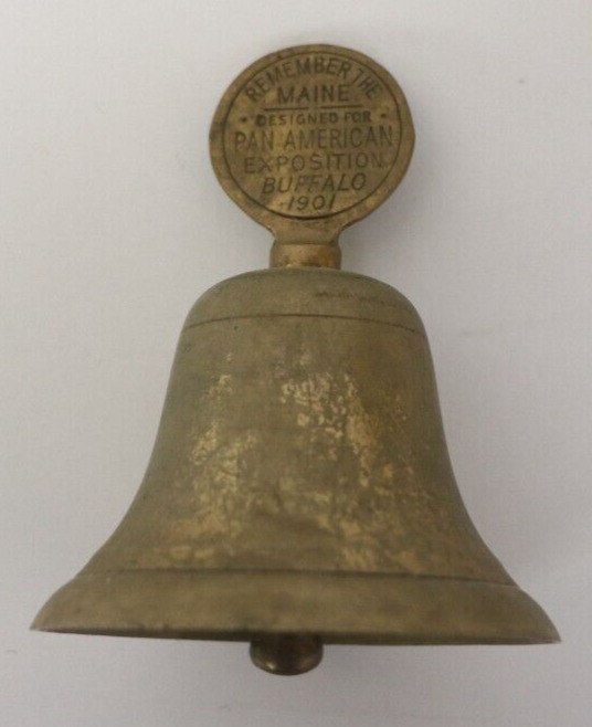RARE Bell Brass Recovered From The Maine 1898 Shipwreck Pan Am Expo 1901 Buffalo