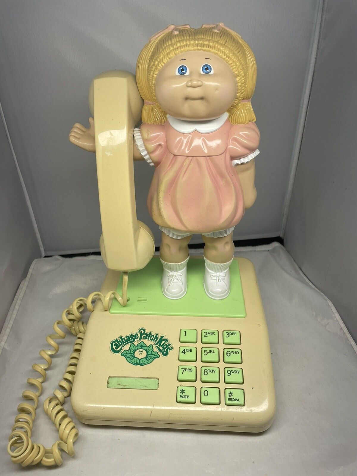 Vintage CABBAGE PATCH KIDS COLECO LANDLINE PHONE / PULSE DIALING 1984 Untested