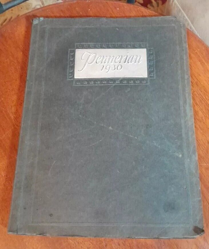 Vintage 1930 Penn High School Greenville Pennsylvania PA Yearbook Pennerian 