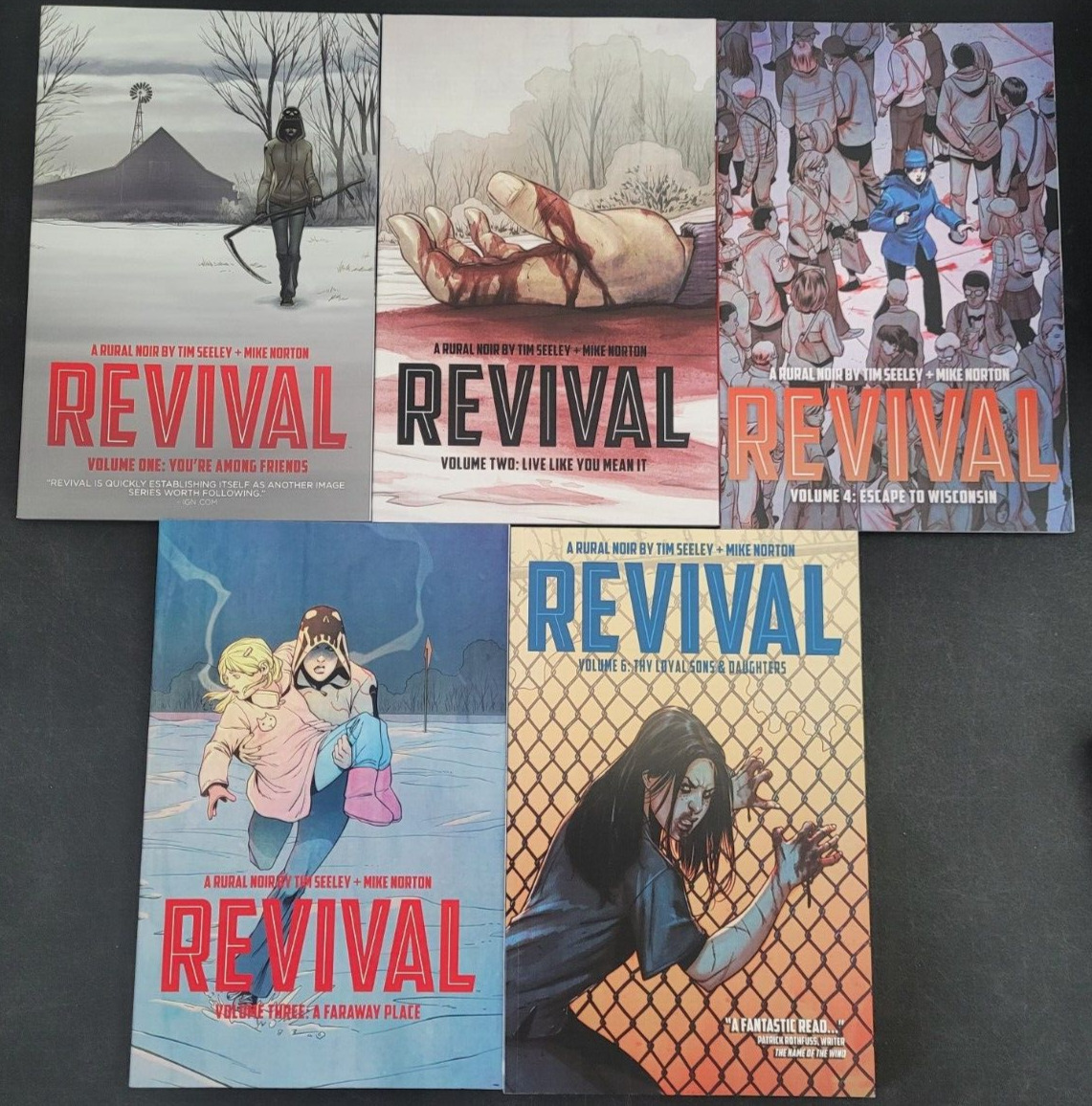 REVIVIAL TPB Books 1 2 3 4 6 (2012) IMAGE COMICS SET OF 5 ISSUES TIM SEELEY NEW