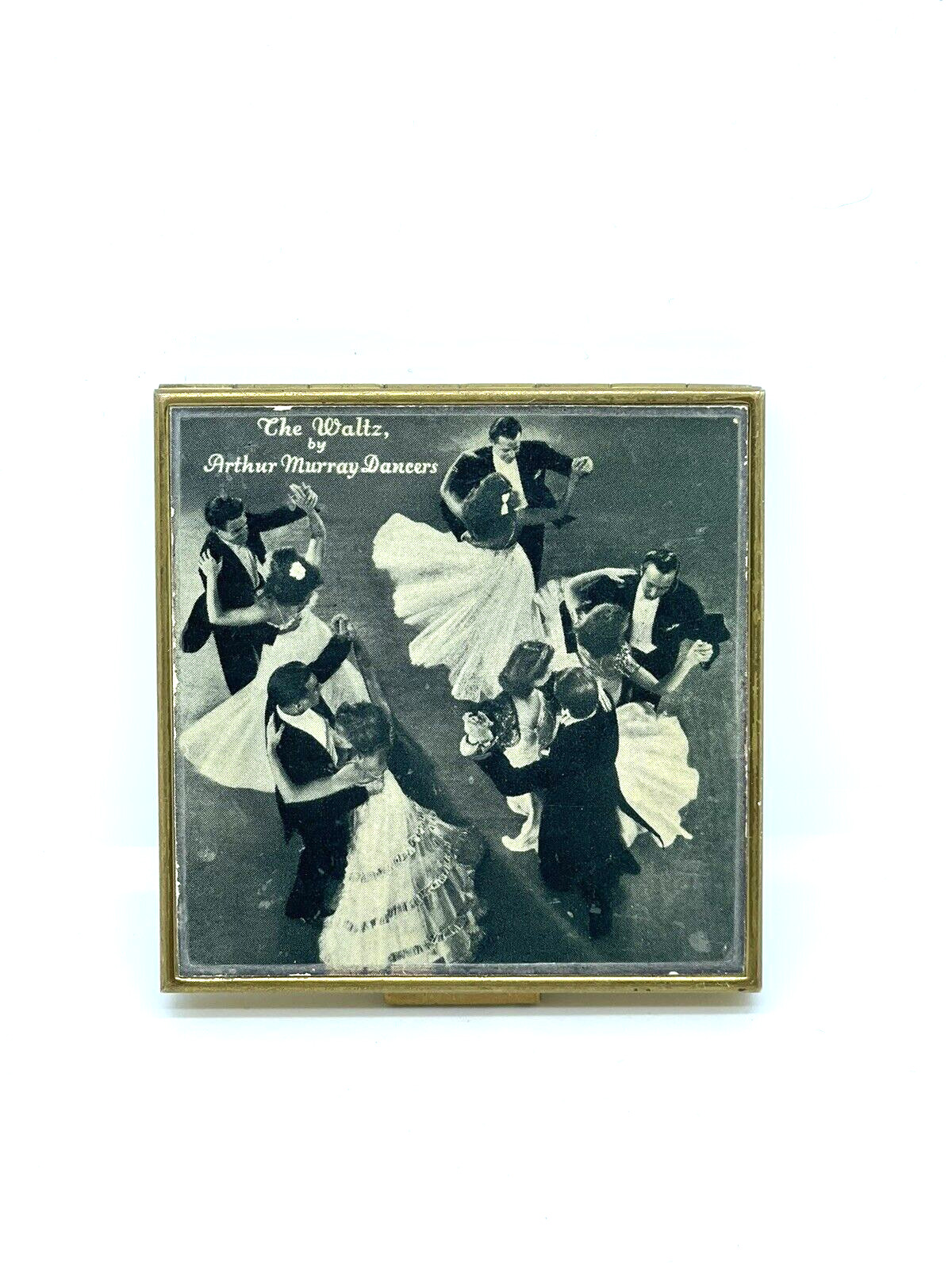 Vintage The Waltz by Arthur Murray Dancers Presentation Compact ~ Super Rare