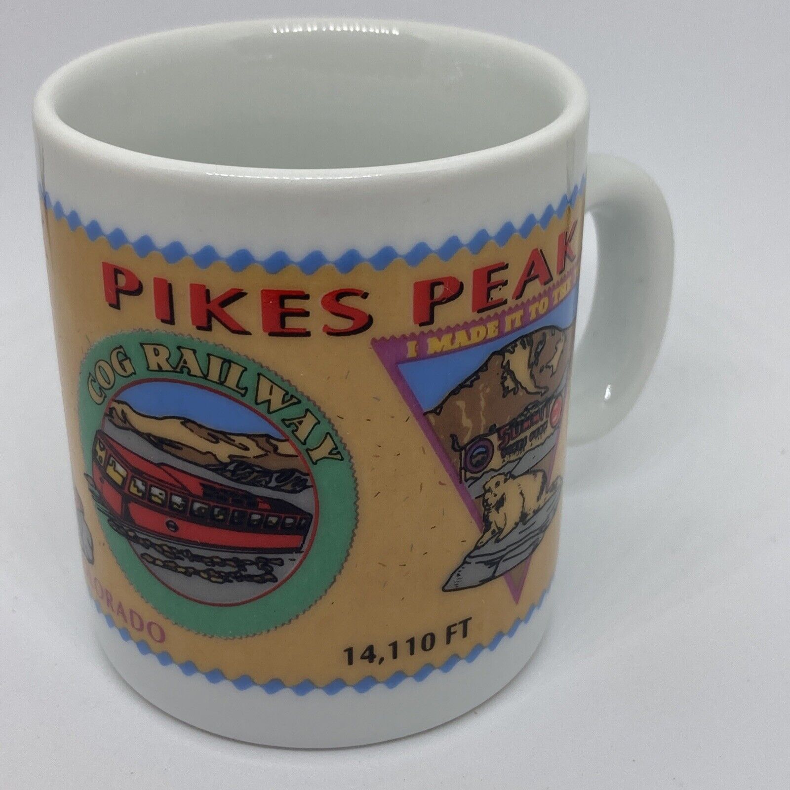 Pike\'s Peak Colorado Mini Mug Shot Glass By Smith Novelty Mint Condition Made It