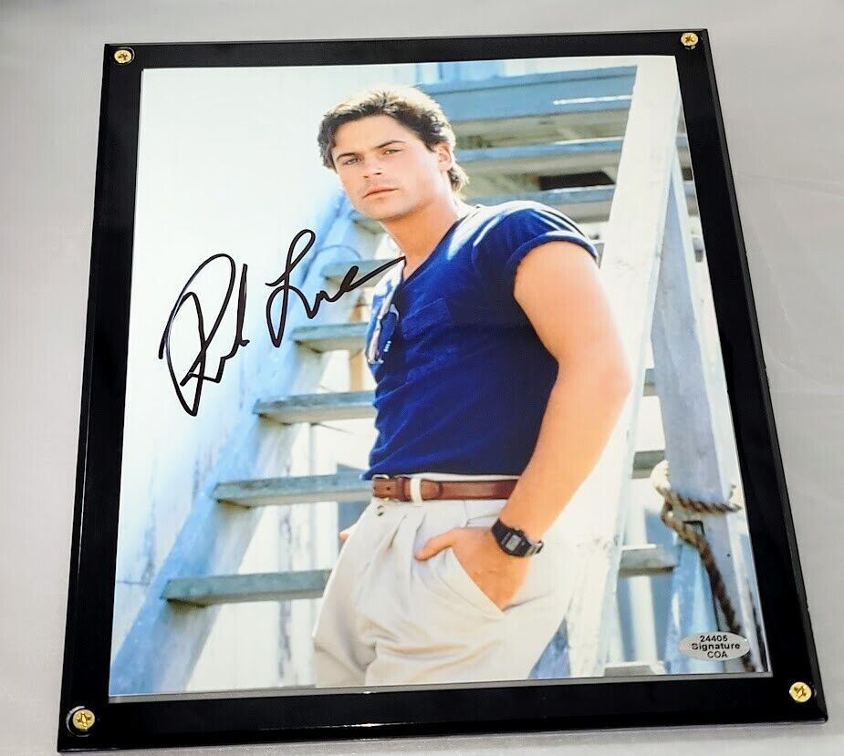 Rob Lowe Signed Autographed Picture Photo COA West Wing St. Elmos Fire