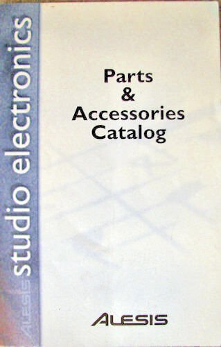 Alesis Parts & Accessories Catalog, Original 1998, Alesis Studio Electronics.